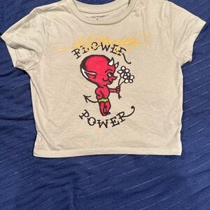 Ed Hardy Red Devil Graphic Tee - Gray